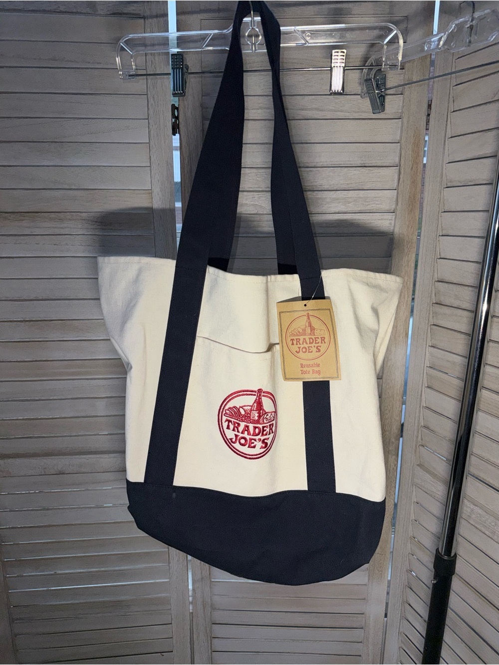 NWT Trader Joe’s Tote Bags 2pc Viral Canvas & Mac and Cheese/PB&J Comfort Food - Picture 2 of 4
